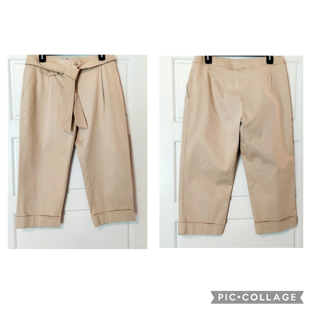 MaxMara Cropped Pants Khaki size 8